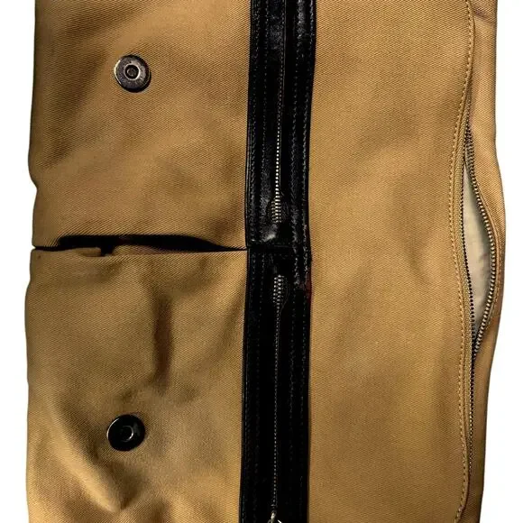 Vintage Tumi Townhouse Sloane Briefcase Khaki/Leather Classic Preppy Excellent - Picture 7 of 13